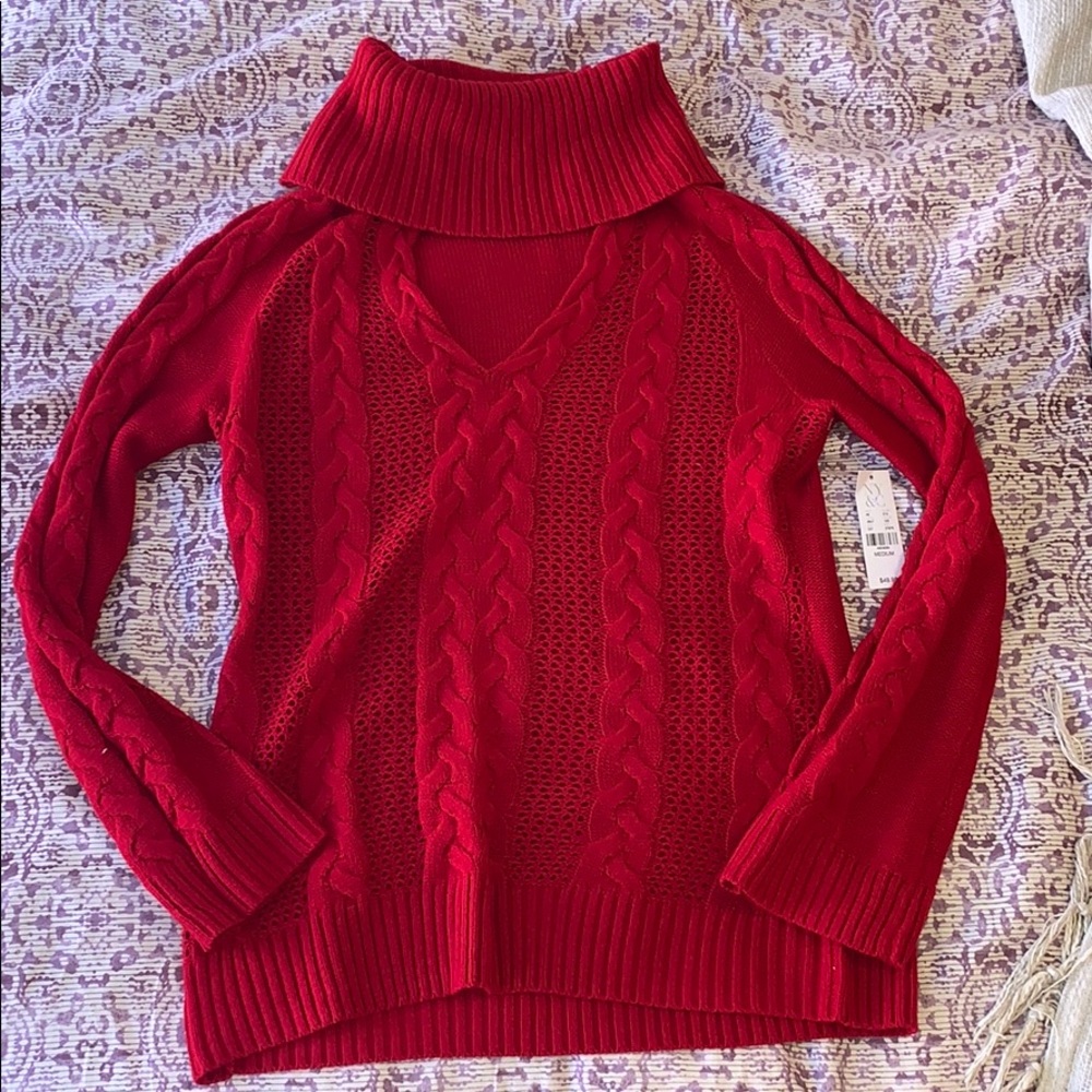 NY&Company Red Sweater NWT